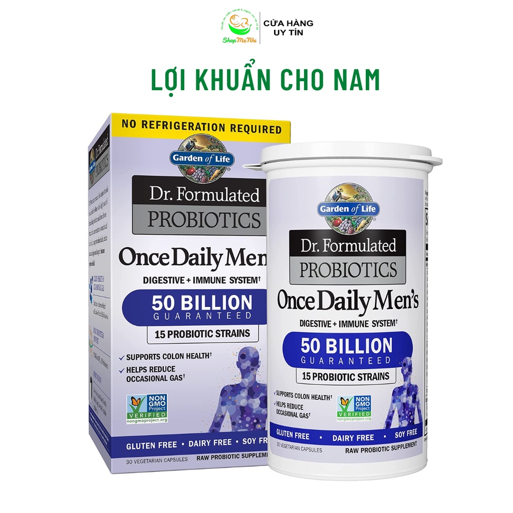Lợi khuẩn cho nam giới Garden of Life Dr. Formulated Once Daily Men s