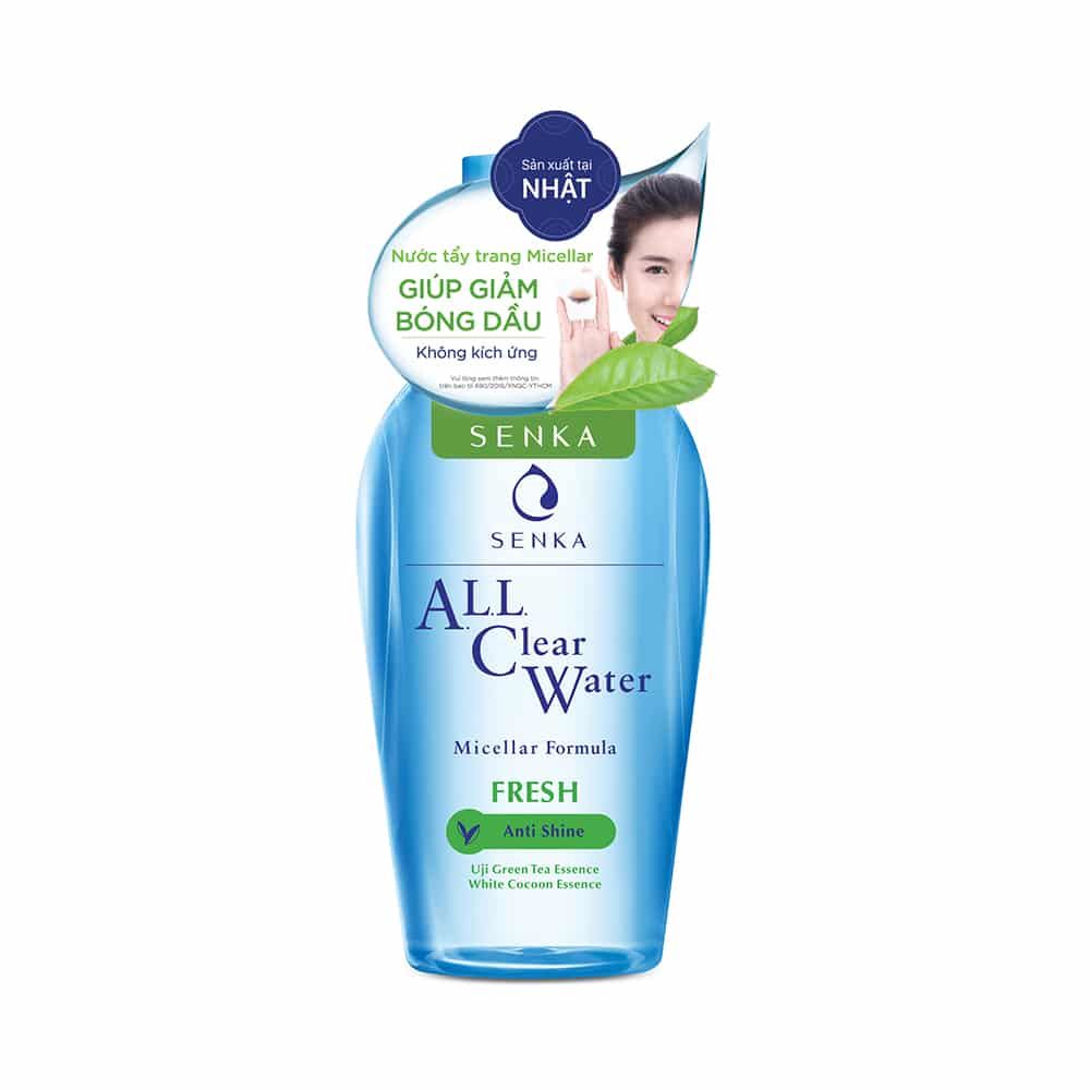 Nước tẩy trang trà xanh senka all clear water fresh 230ml