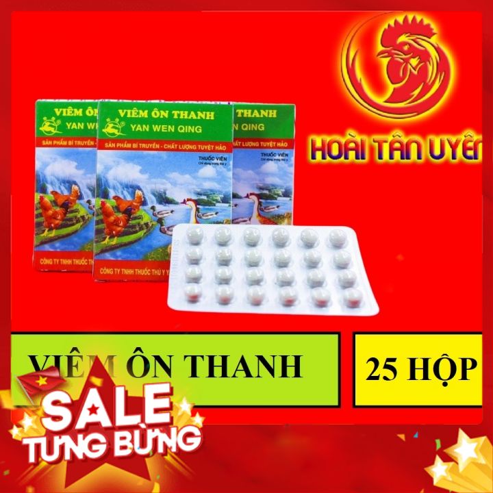 VIÊN ÔN THANH chướng diều, không tiêu, cho gà đá 1 LỐC 25 HỘP