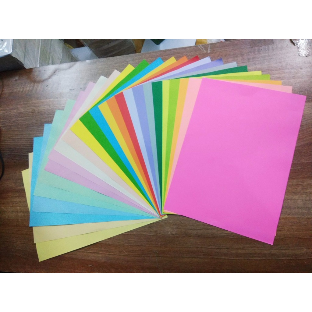 Giấy màu photo 80gsm a3 25 màu