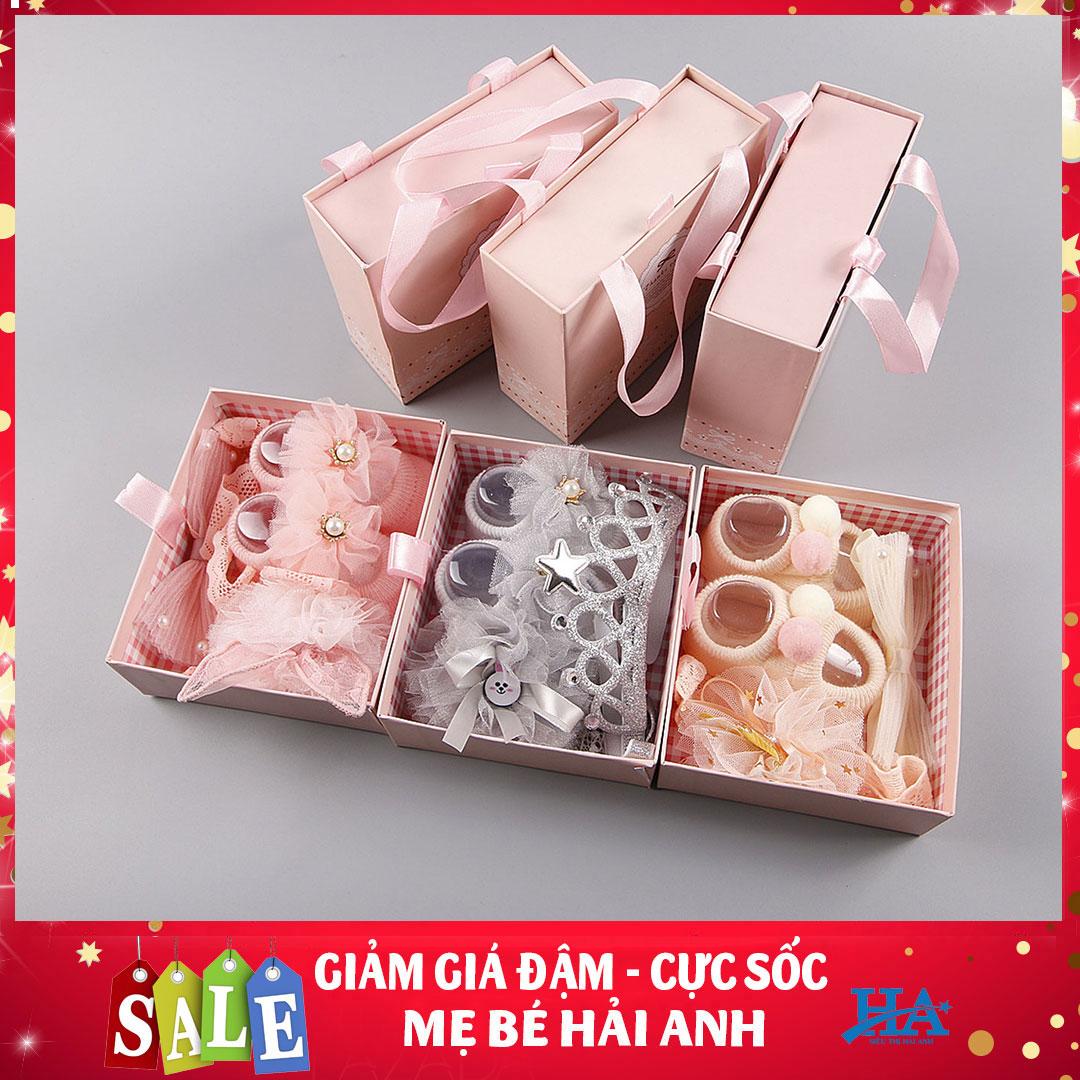 Set giày nơ dễ thương cho bé sơ sinh 0-6 tháng, đồ dùng cho trẻ - gdtrongl71
