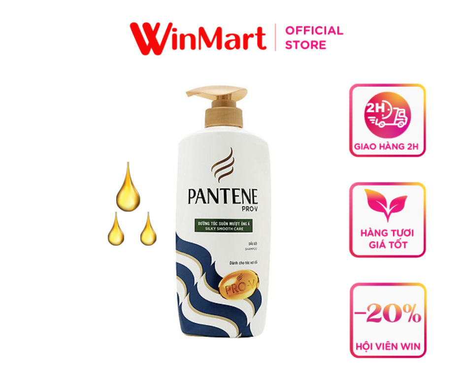 [Siêu thị WinMart] - Dầu gội PANTENE mượt mà óng ả 650g
