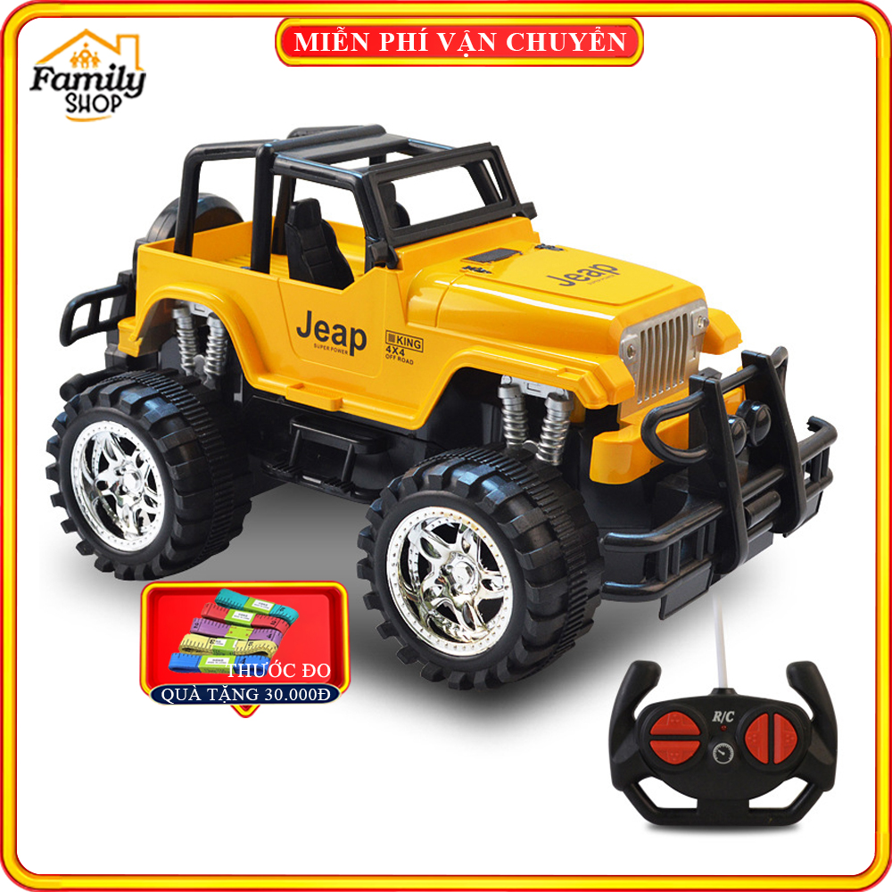 Xe Jeep điều khiển từ xa vượt địa hình 4 chiều có sạc pin