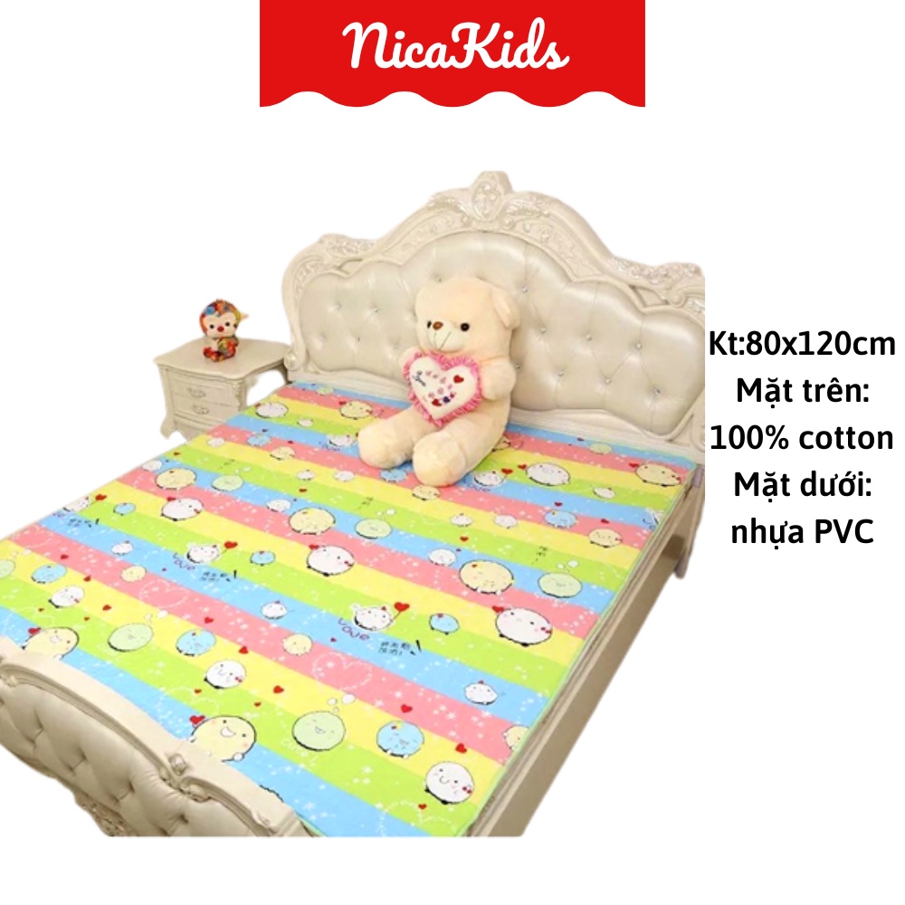 Miếng lót chống thấm trải giường 3 lớp thấm hút - Được chọn mẫu