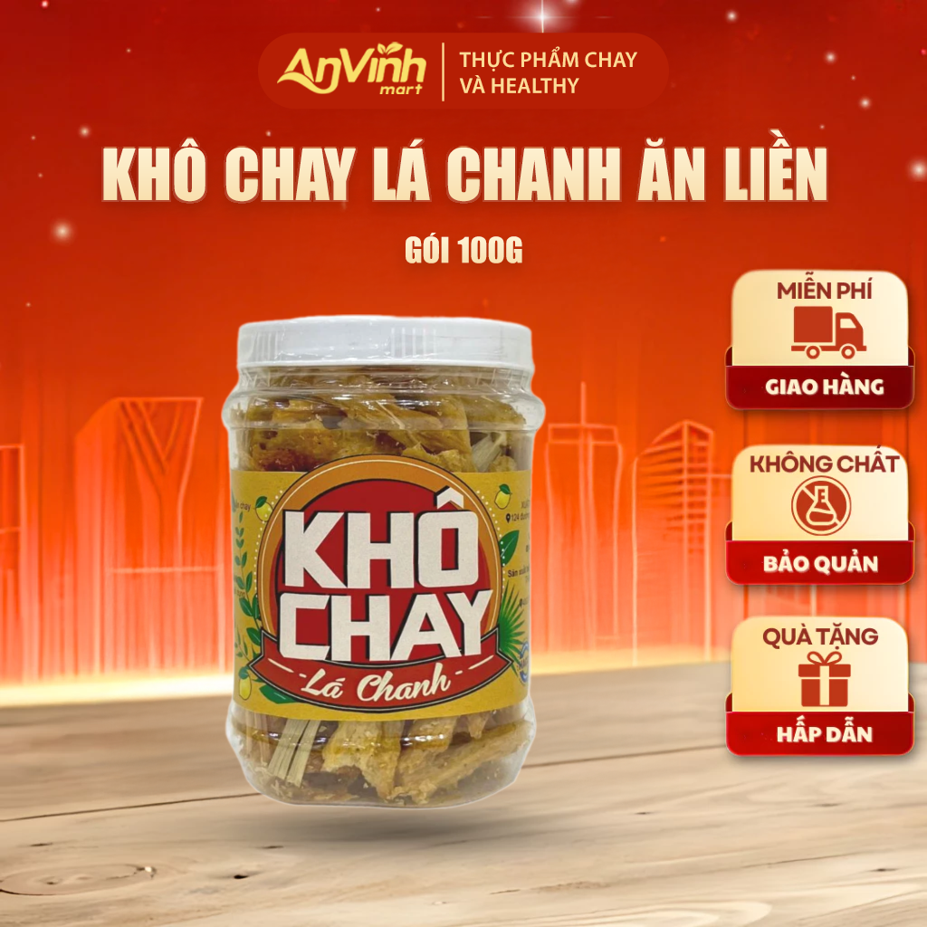 Khô Chay Lá Chanh An Nhiên 100g
