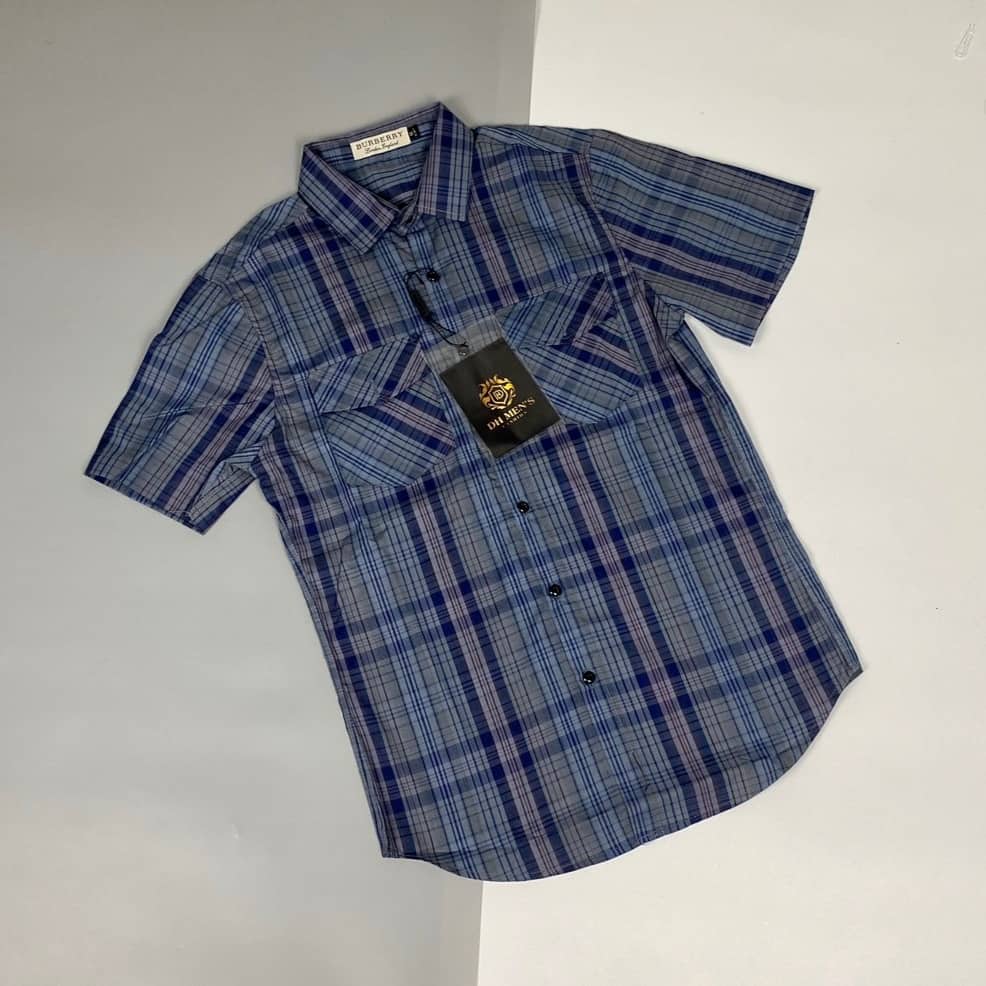 Áo sơ mi nam ngắn tay kẻ nhiều màu caro , chất liệu cotton thoáng