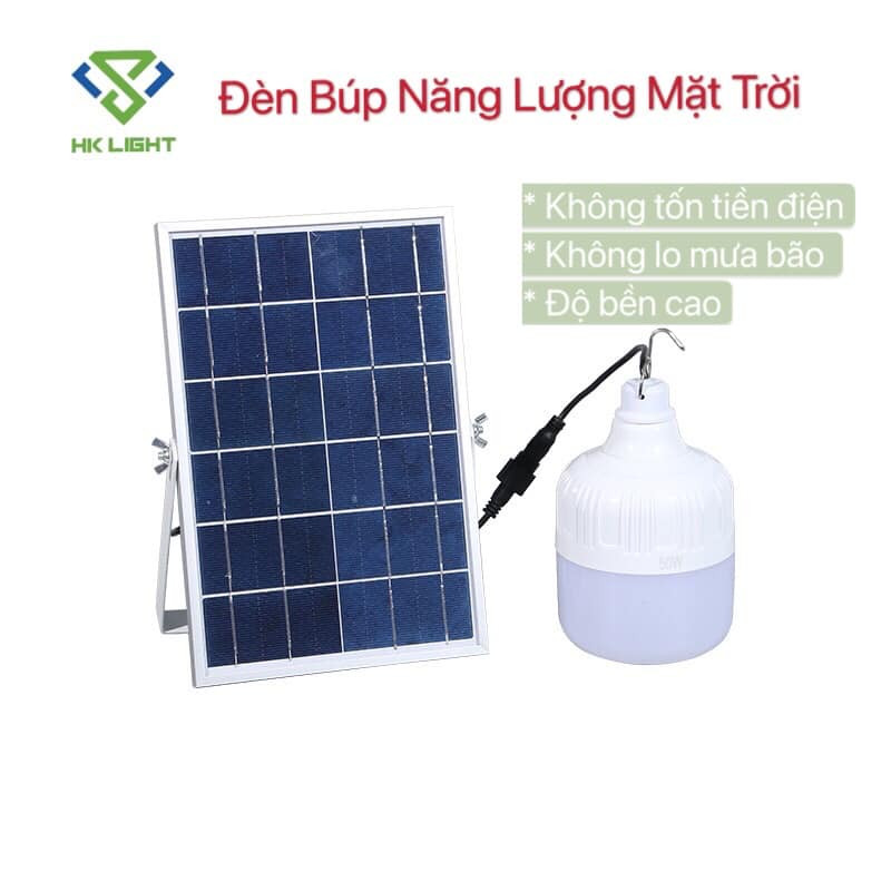 Bóng đèn búp riêng  NLMT HK Light ( không kèm tấm pin ) 50w/60w/120w/200w