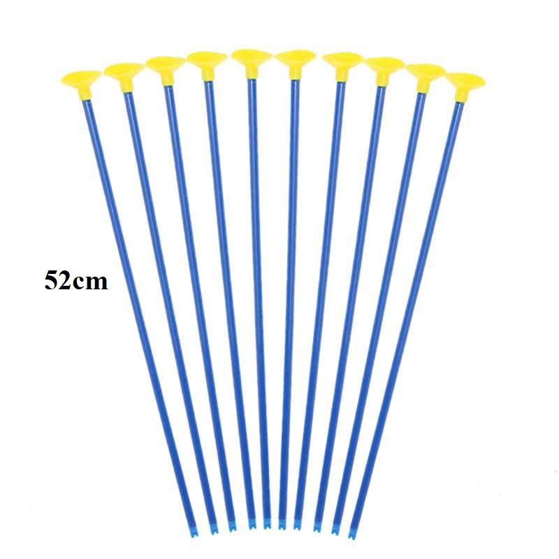 Set 10 Mũi Tên Nhựa Dài 42cm - 52cm Loại Có Đầu Hít Cao Su Dẻo Dùng Cho Đồ Chơi Bắn Cung Của Trẻ Em