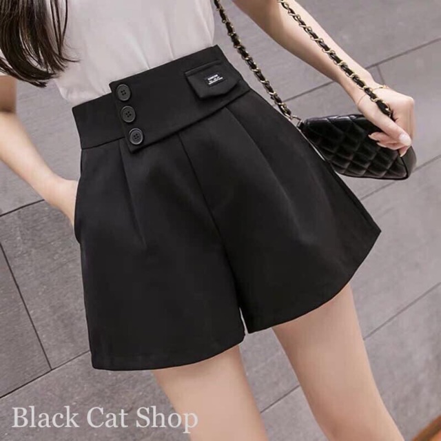 Quần Shorts Cạp Cao Nắp Túi_Mã 150