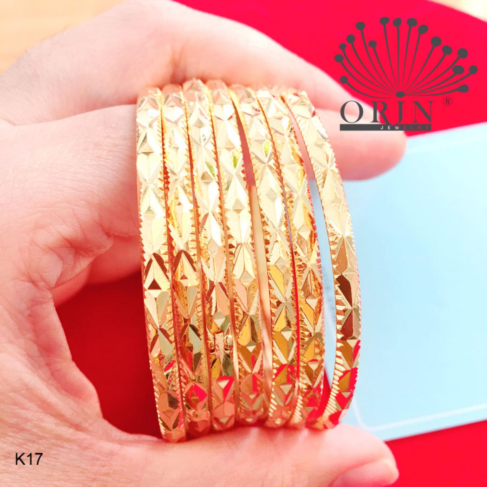 Vòng ximen, bộ vòng 7 chiếc, vòng bộ có khóa cao cấp bền màu orin k17 v2135 - long tien