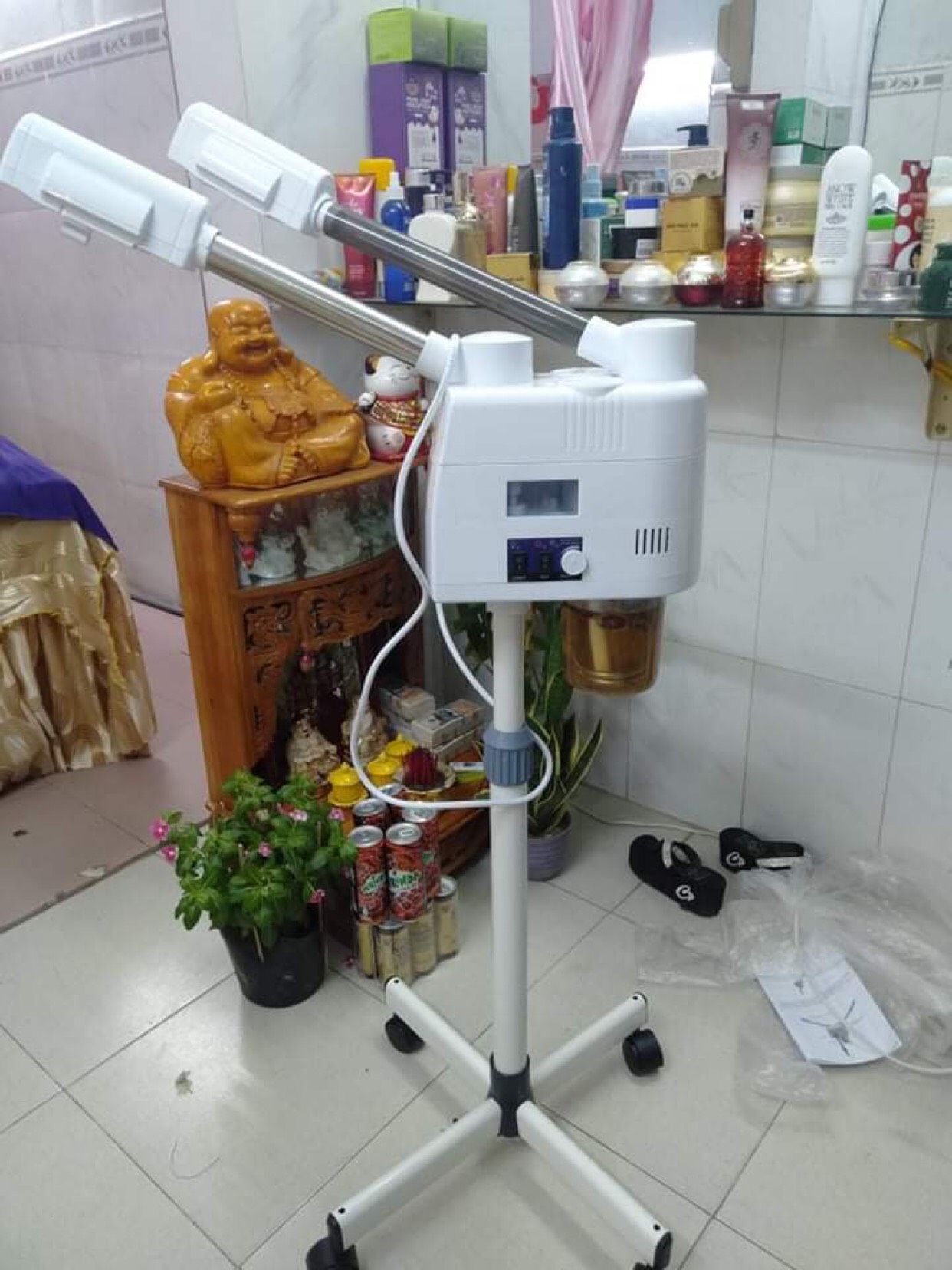 Máy xông 2 cần nóng lạnh spa
