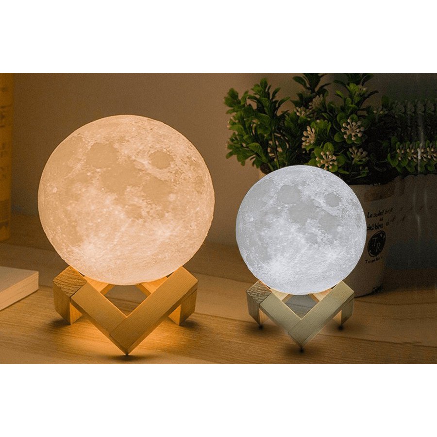 Máy xông tinh dầu 3D tạo độ ẩm hình Mặt trăng kiêm đèn ngủ Đèn Ngủ Mặt Trăng 3D Khuếch Tán Tinh Dầu 3D Cảm Biến