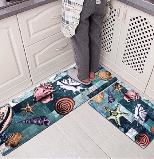 Bộ 2 Thảm Trải Sàn Nhà Bếp 3D Tiện Dụng