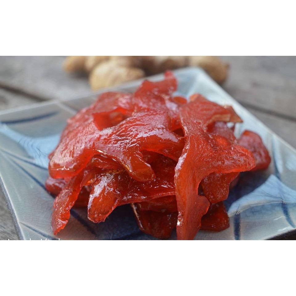 [HCM]Mứt Gừng Đỏ 100Gr- Nguyên Liệu Làm Bánh Trung Thu