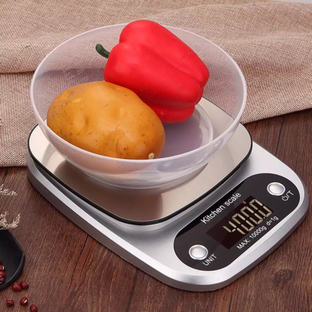 Cân điện tử thực phẩm dùng trong nhà bếp Ebalance Kitchen Scale cân được tới 10kg, cân nhà bếp cao cấp, cân thực phẩm, cân nhà bếp, cân mặt inox