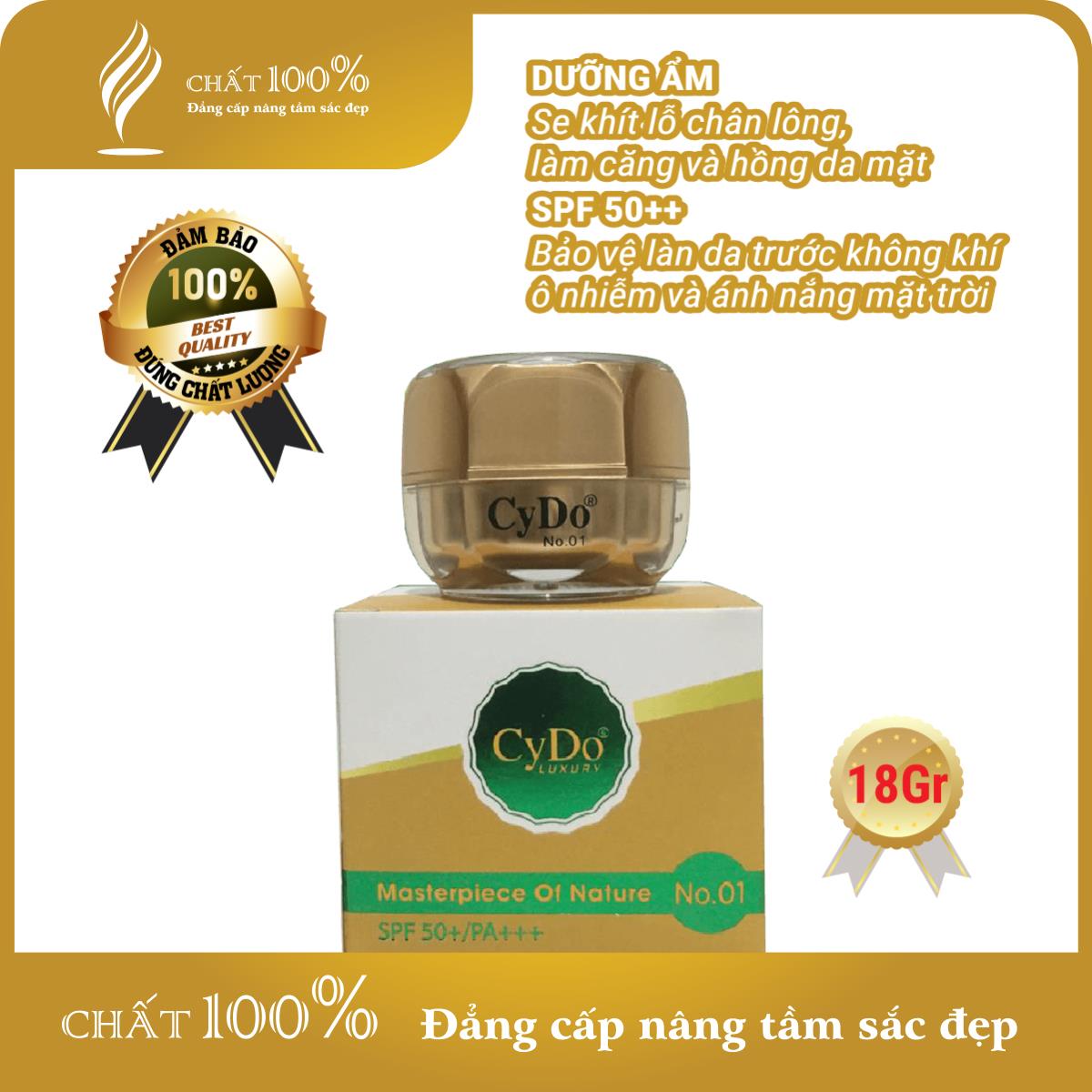 Kem chống nắng, dưỡng trắng da Luxury CyDo No1 18Gram