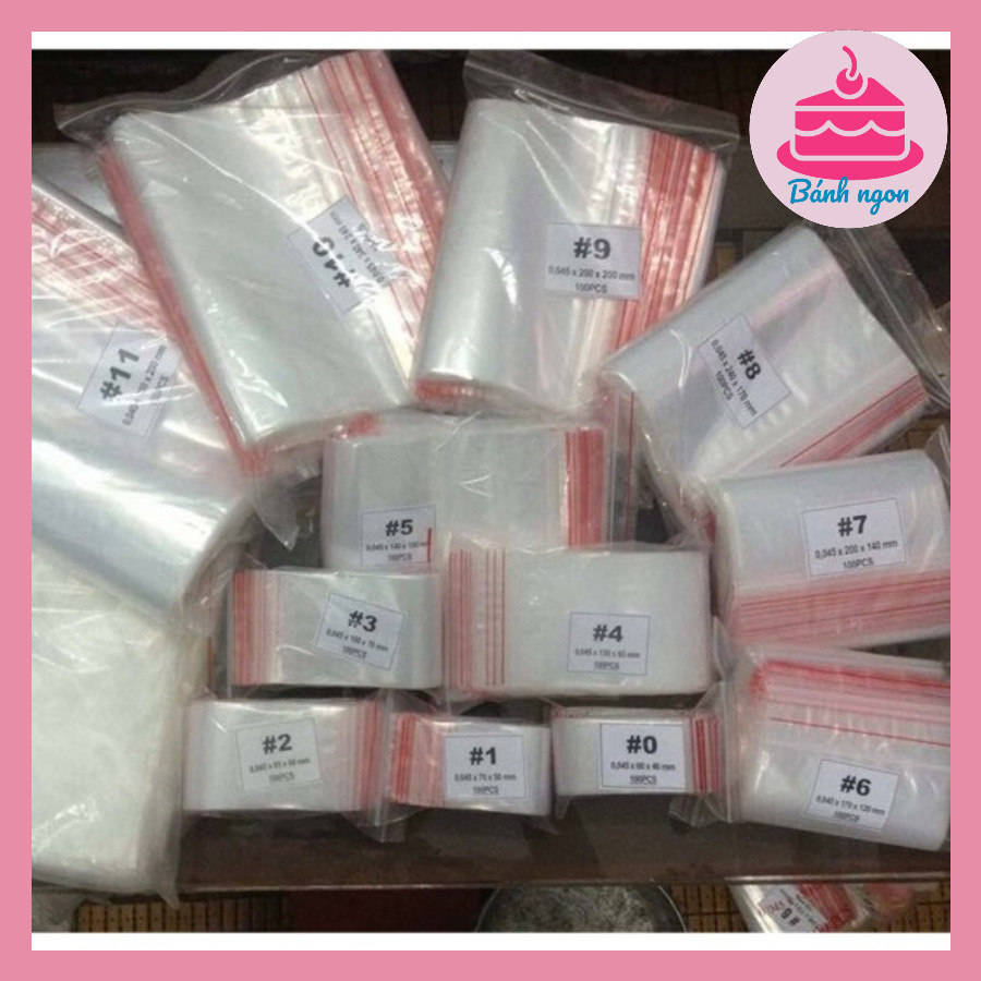 1kg túi zip trong viền đỏ