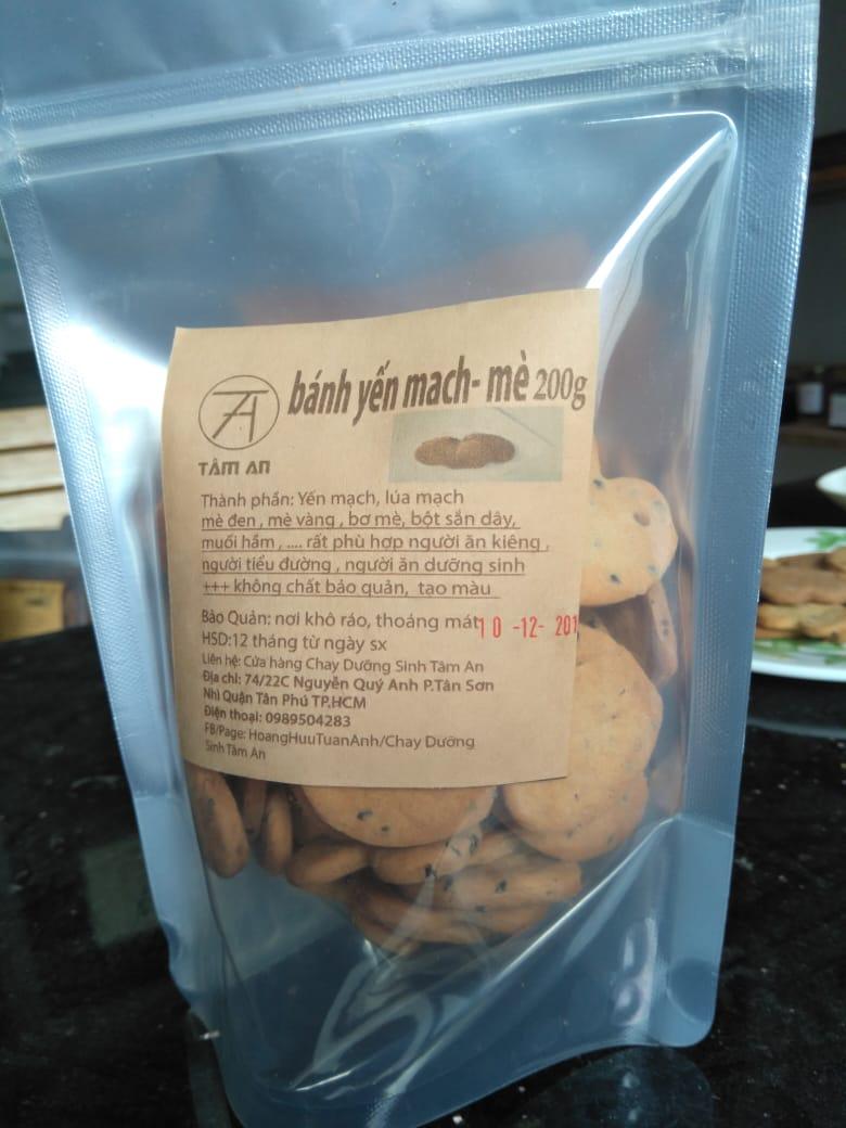 Bánh yến mạch -mè 200g