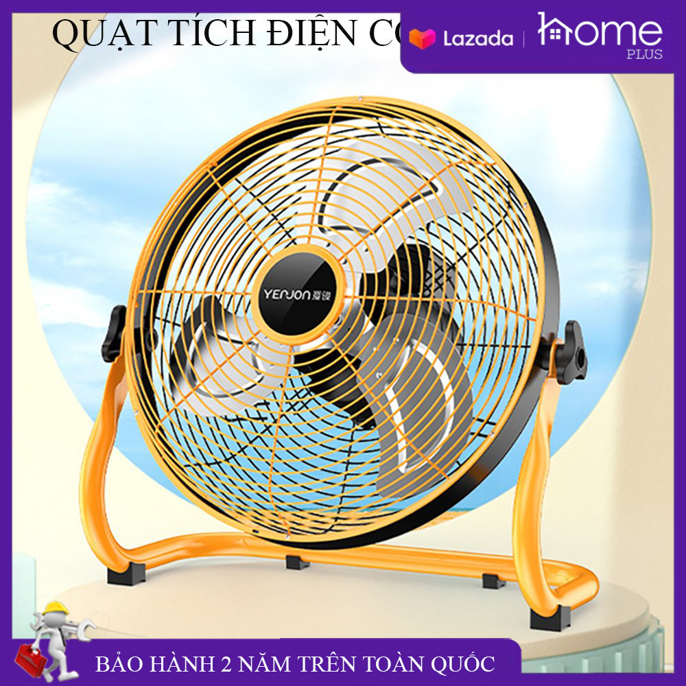 Quạt tích điện công nghiệp, quạt pin công nghiệp, quạt dung pin công suất lớn 6000mAh dùng liên tục từ 4-22h