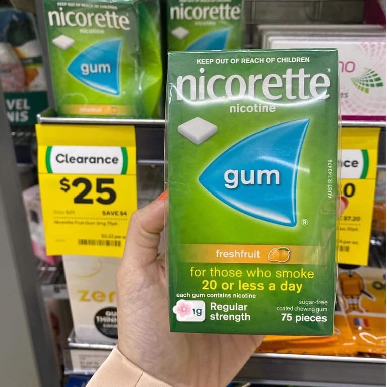 Kẹo Nicorette 2mg - hộp 75 viên