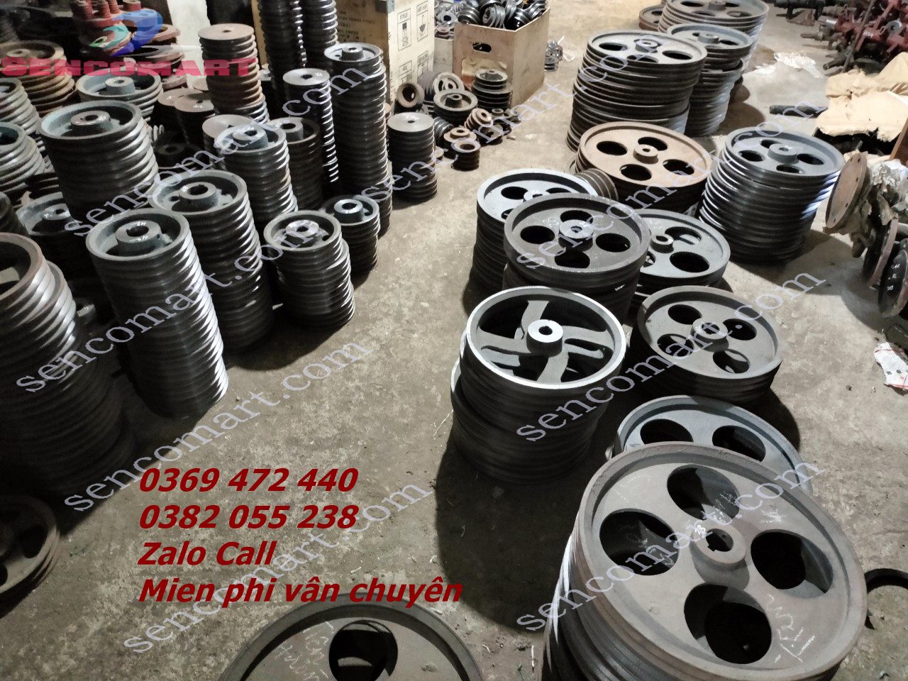 Buly 1 rãnh, 2 rãnh lắp motor và các dòng máy khác tại Sencomart