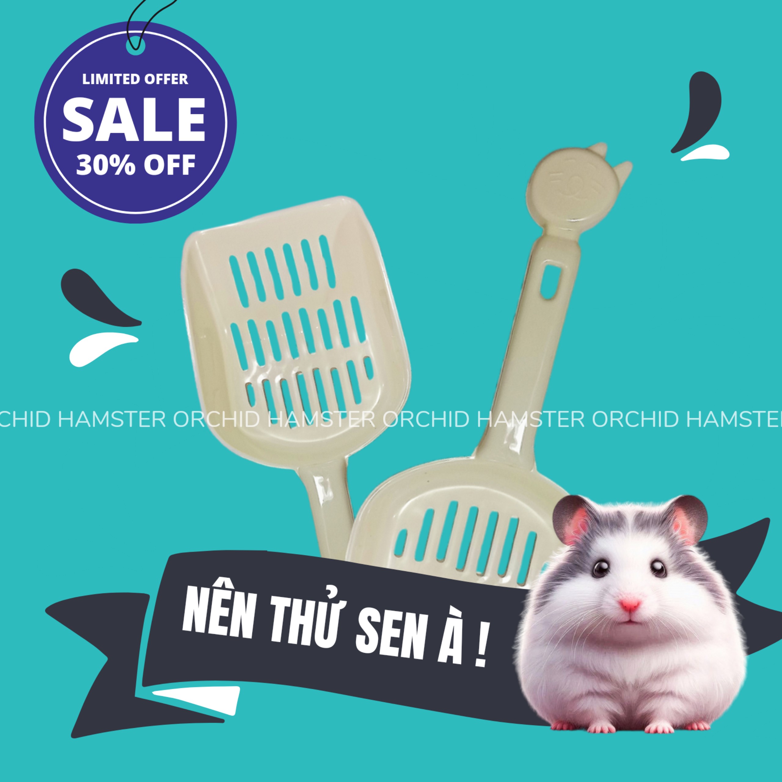Xẻng xúc cát vệ sinh dành cho hamster