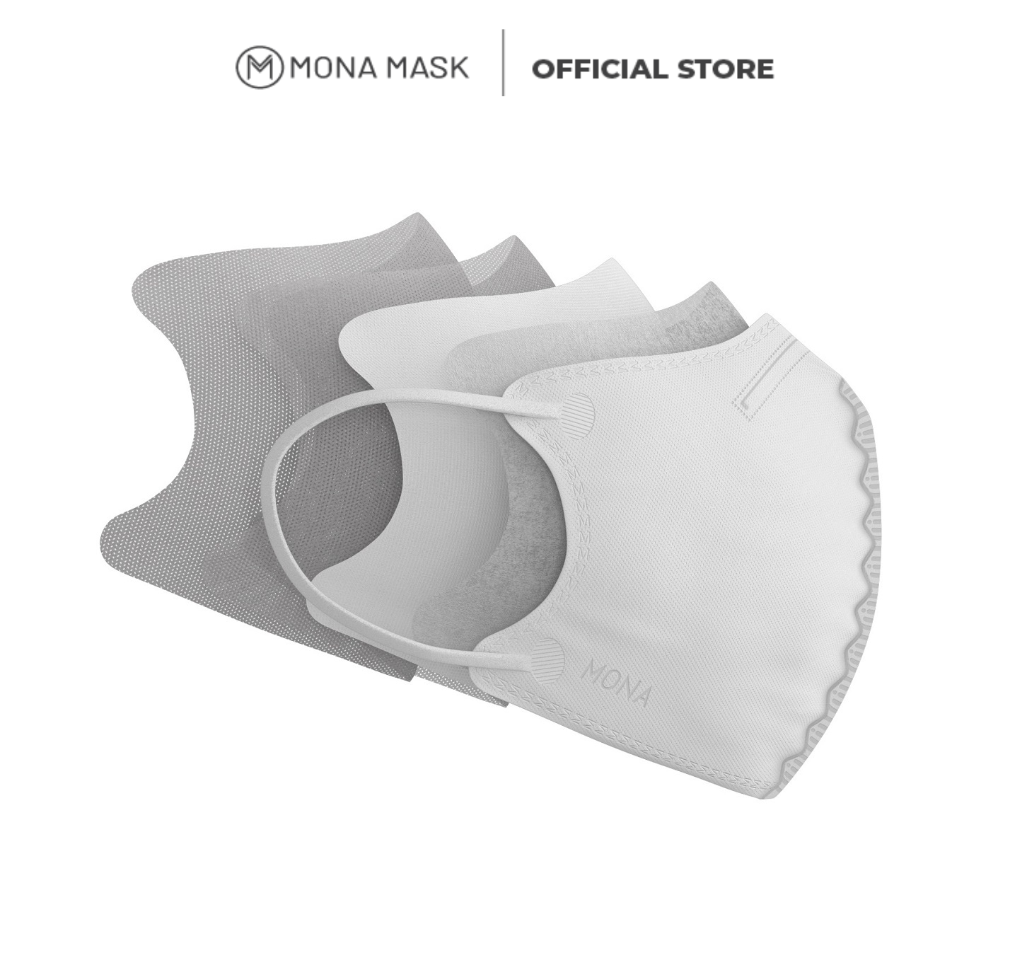 Combo 5 masks N95 Mona mask design 3D sunscreen UV filter 95% fine dust PM