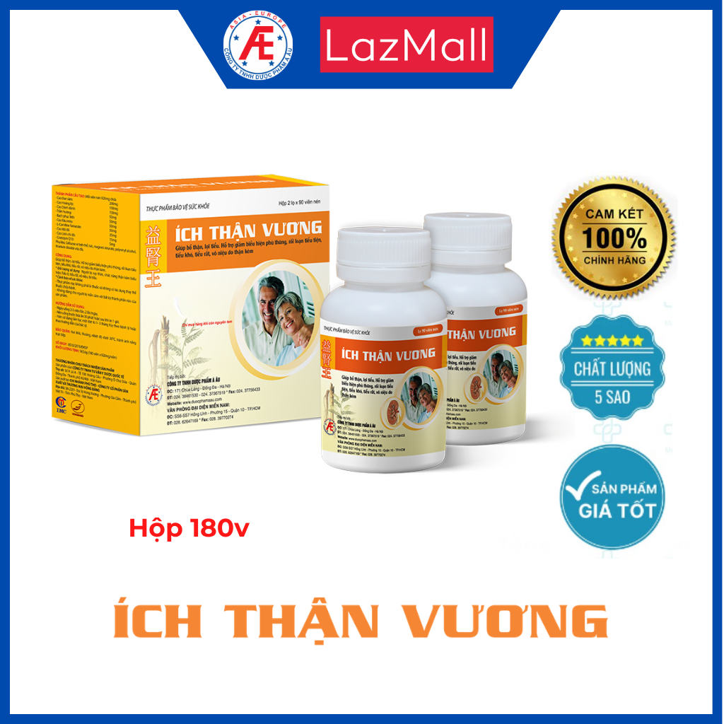 Ich Than Vuong Combo 180V Includes (2 Bottles X 90 Tablets)