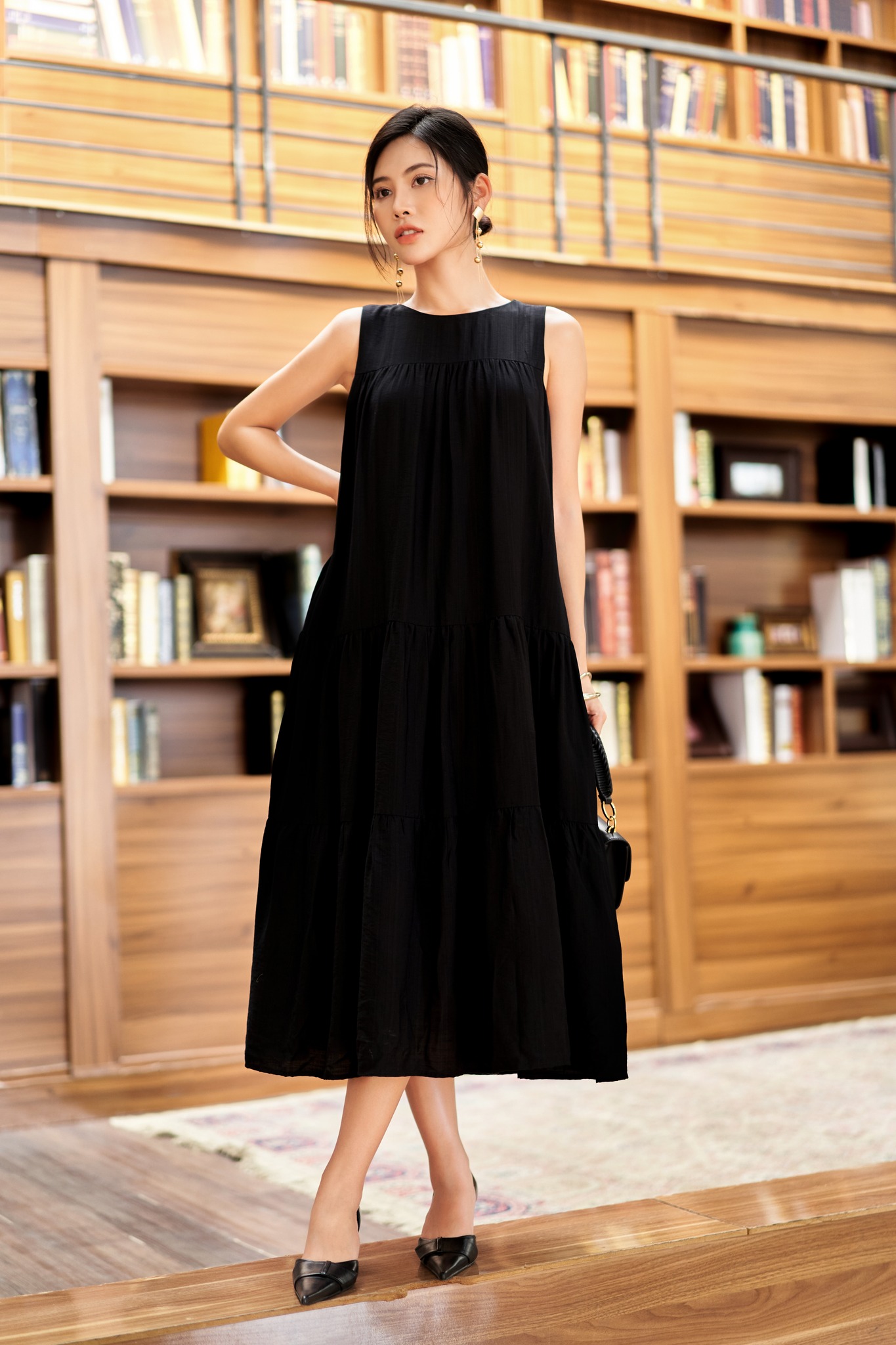 De Leah - Đầm suông đuôi cá 2 tầng - Thời trang thiết kế
