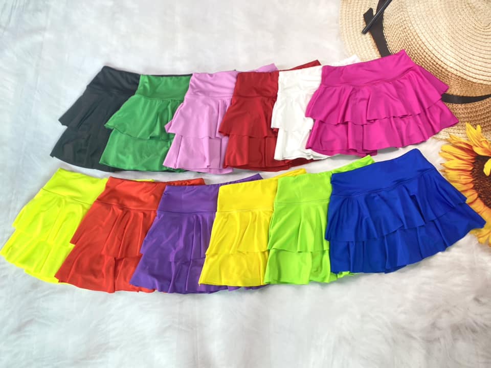 Chân váy 2 lớp siêu hot mặc đi chơi, đi tập , nhảy dân vũ