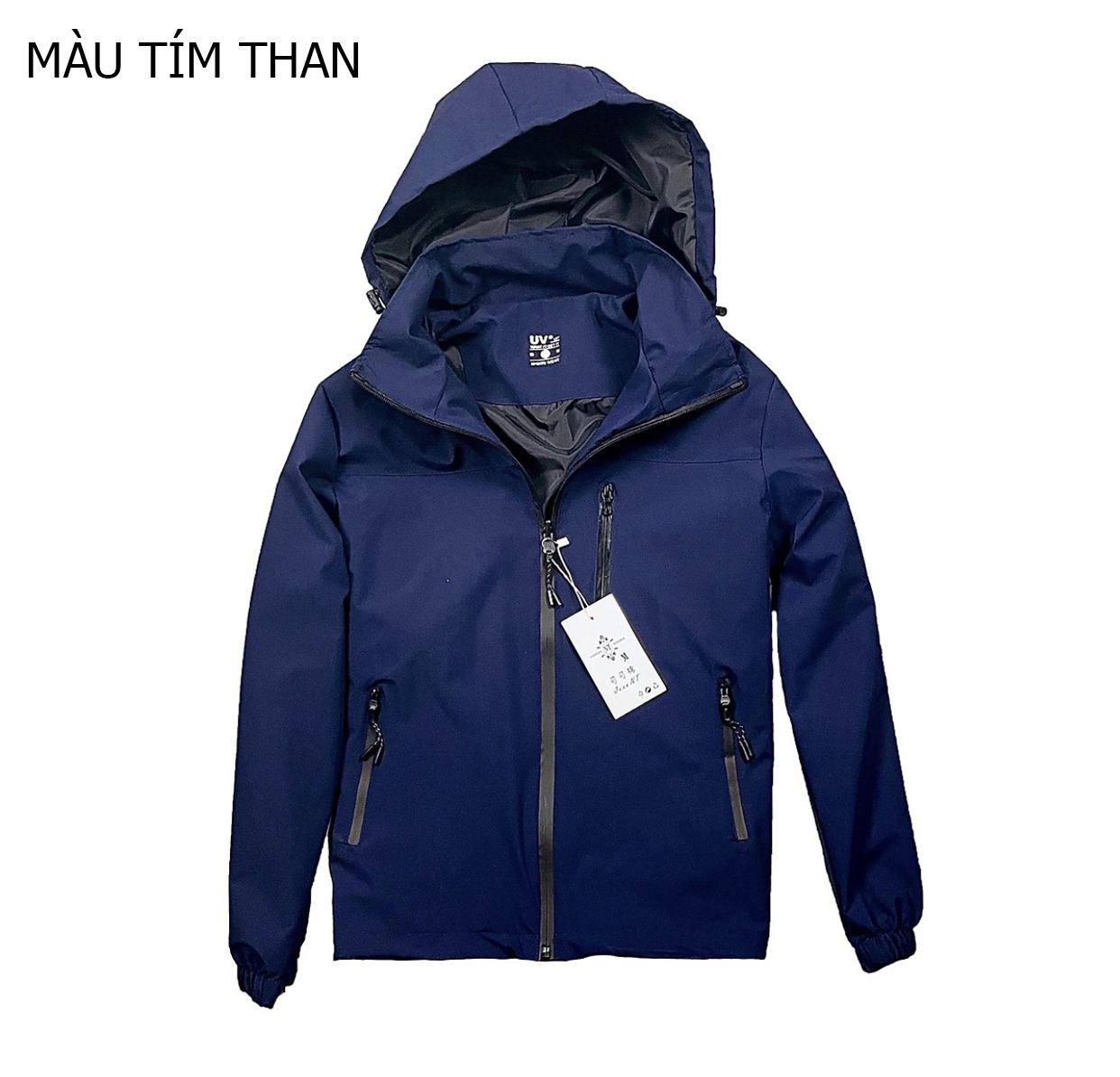 ÁO KHOÁC GIÓ CHỐNG NƯỚC VẢI GÂN HẠT GẠO, MẪU 3 KHÓA 4 MÀU MÃ TH-03