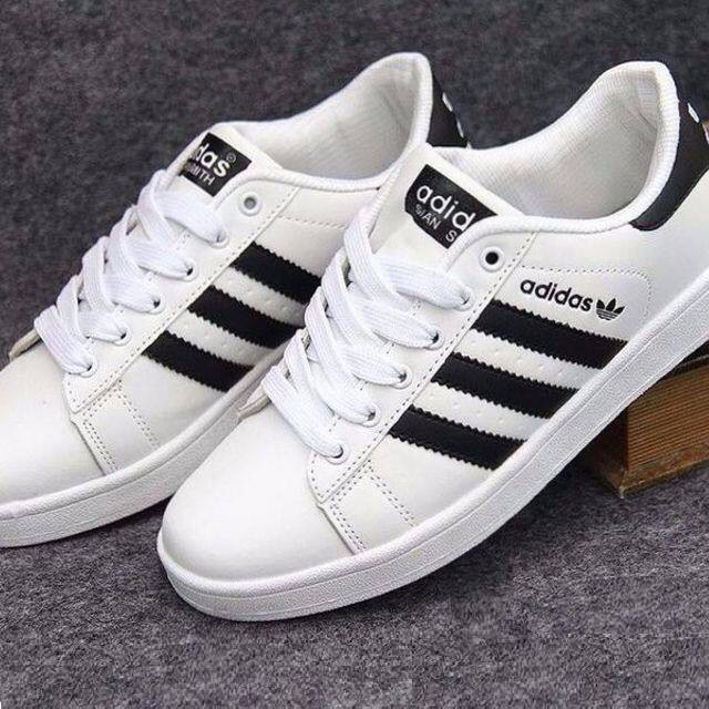 Giày adidas classic 3 sọc - đen - nam nữ