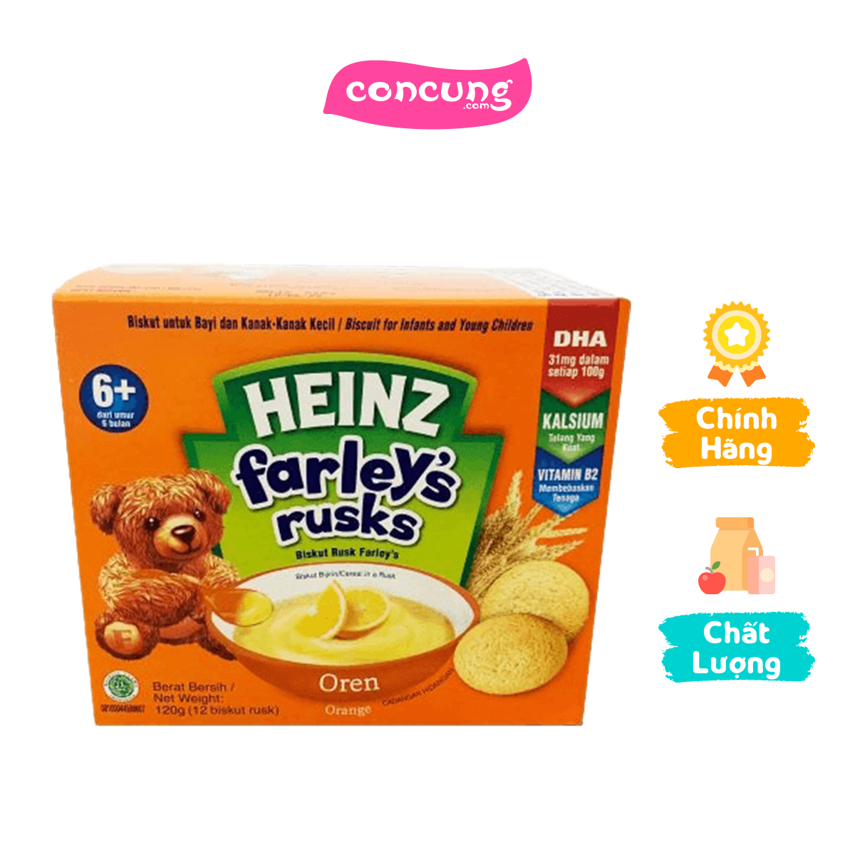 Bánh quy vị cam - Heinz Farley&apos s rusks Orange