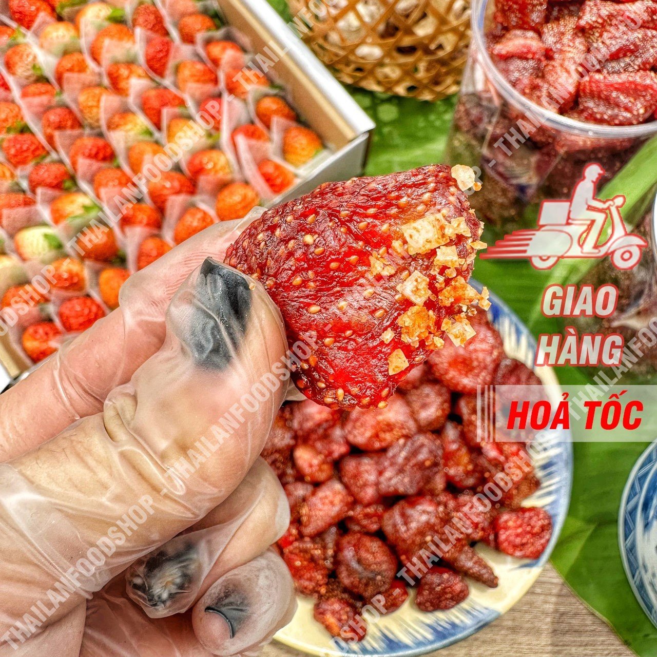 Dâu tây sấy dẻo thái lan