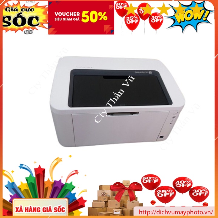 Máy in Fuji Xerox P115w in trắng đen 1 mặt tốc độ cao có in wifi không dây tiện lợi INECO