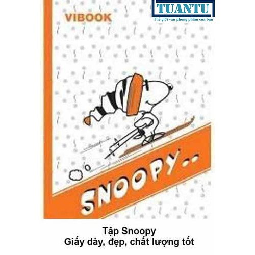 - tập học sinh, vở học sinh - vibook snoopy, loại 96 trang, 200 trang - vpp trí tuệ