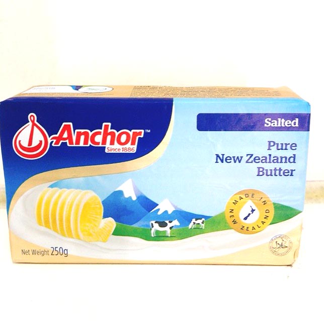 👉👉😘😘 Bơ Lạt Anchor New Zealand 227gr/ Pure New Zealand Butter Unsalted - Nhập Khẩu Chính Hãng