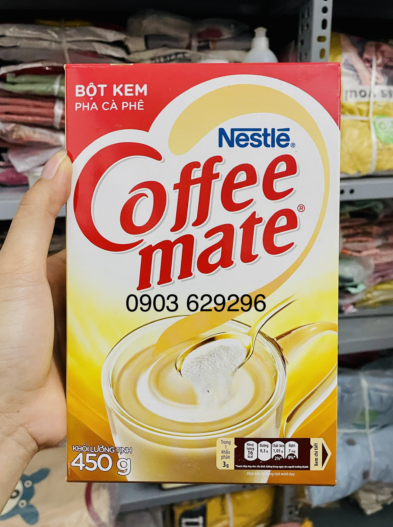 Bột kem Nestle Coffee Mate 450g - DATE 2025 - bột kem béo pha trà sữa và cà phê - hàng sẵn giao ngay