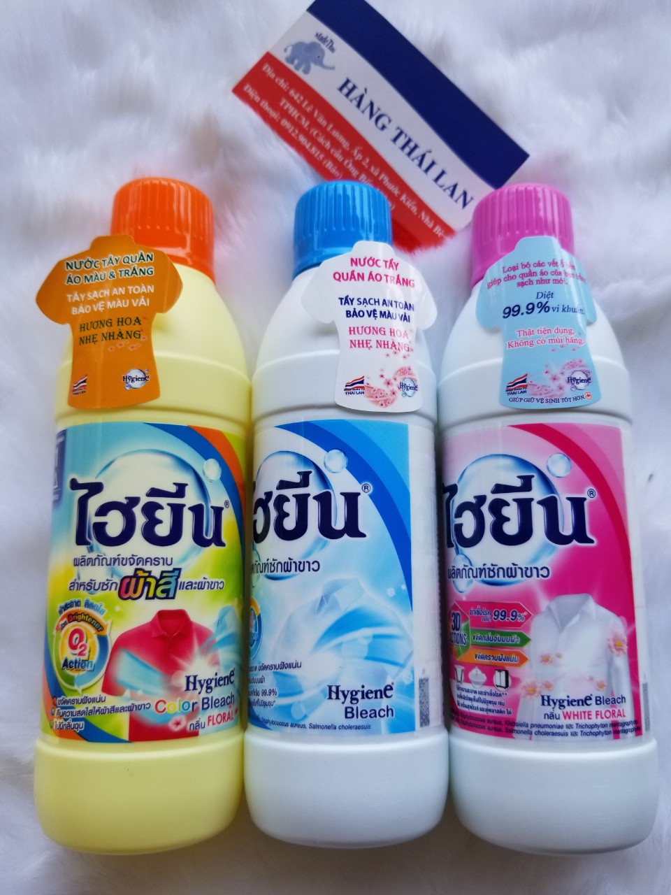 Nước tẩy quần áo trắng Hygiene Thái Lan 250ml