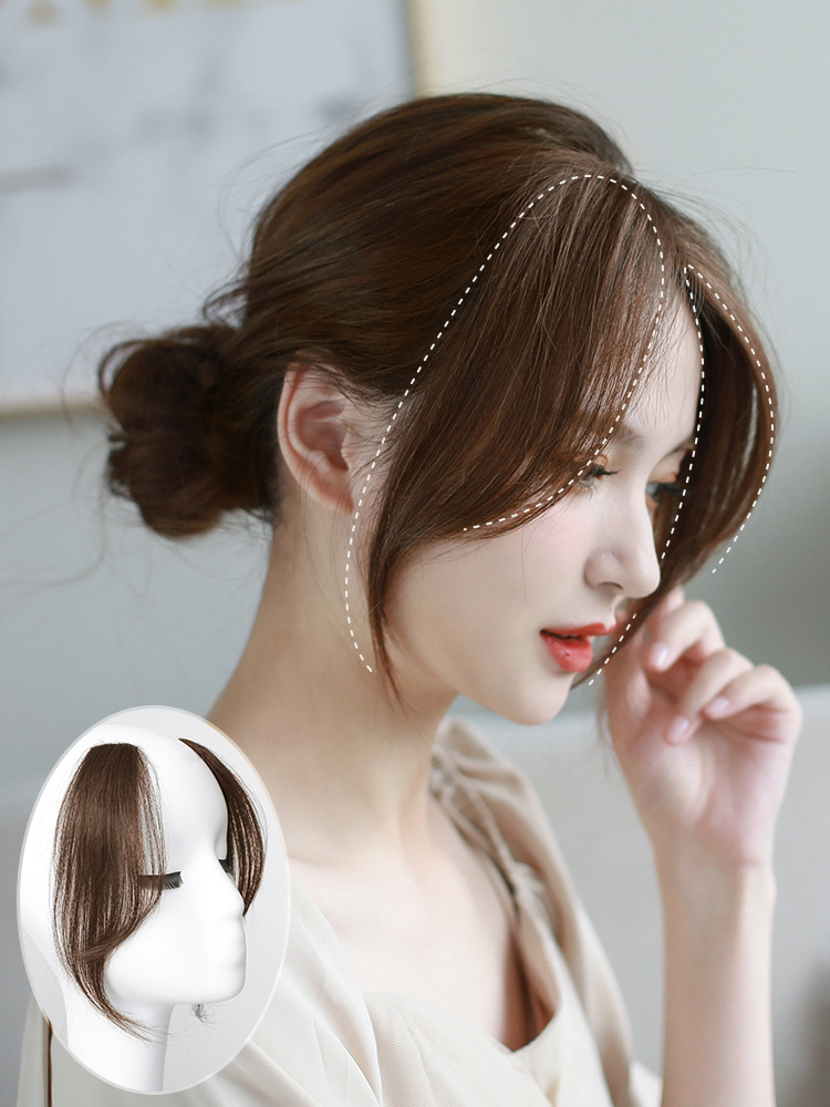 Tóc giả mái kẹp phím thẳng 2 bên M04, tóc giả nữ Sỉ 30k/1 cặp