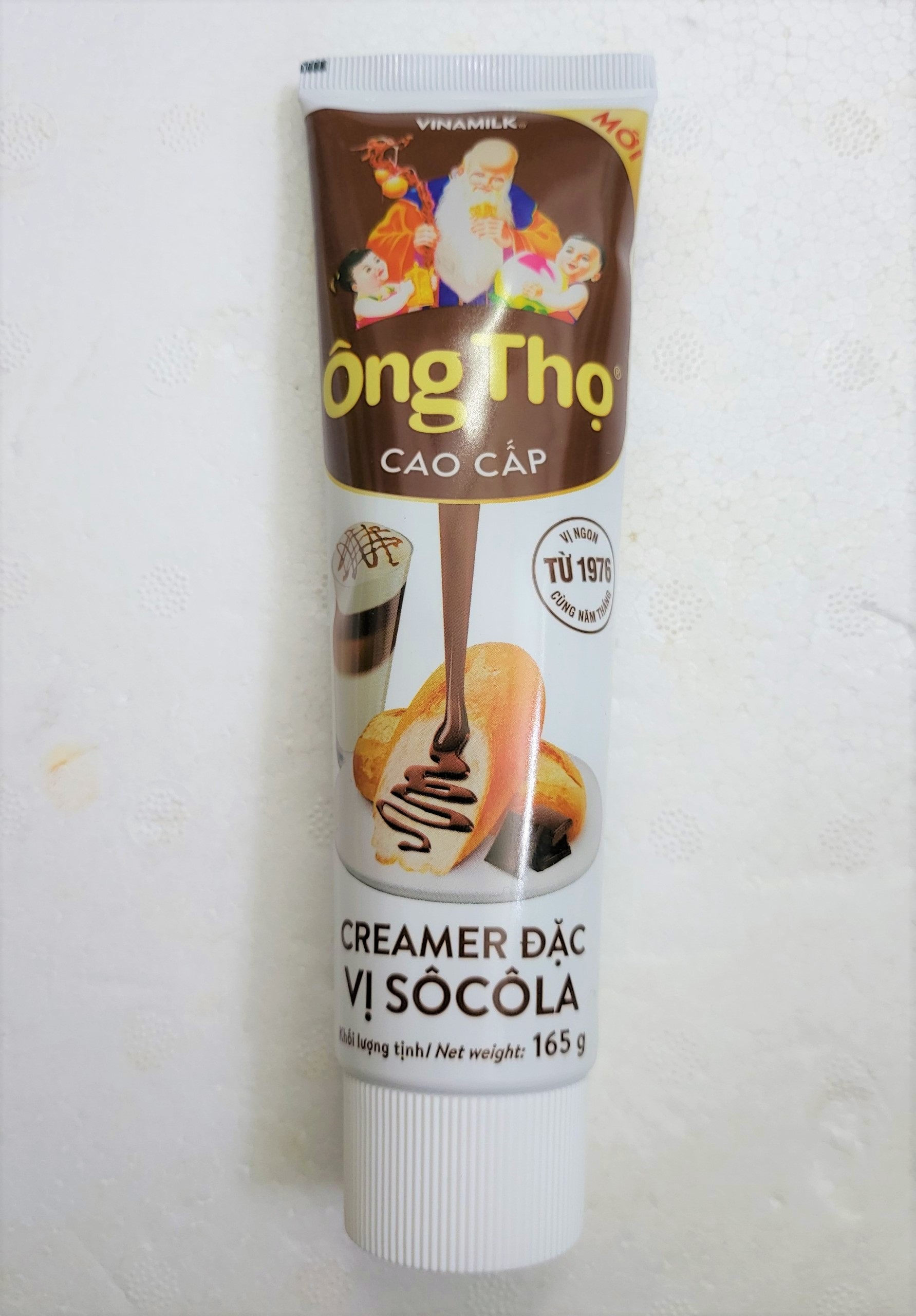 ÔNG THỌ NÂU [Tuýp 165g] SỮA ĐẶC CÓ ĐƯỜNG CAO CẤP VỊ SÔ CÔ LA [VN] Sweetened Creamer Chocolate (halal)