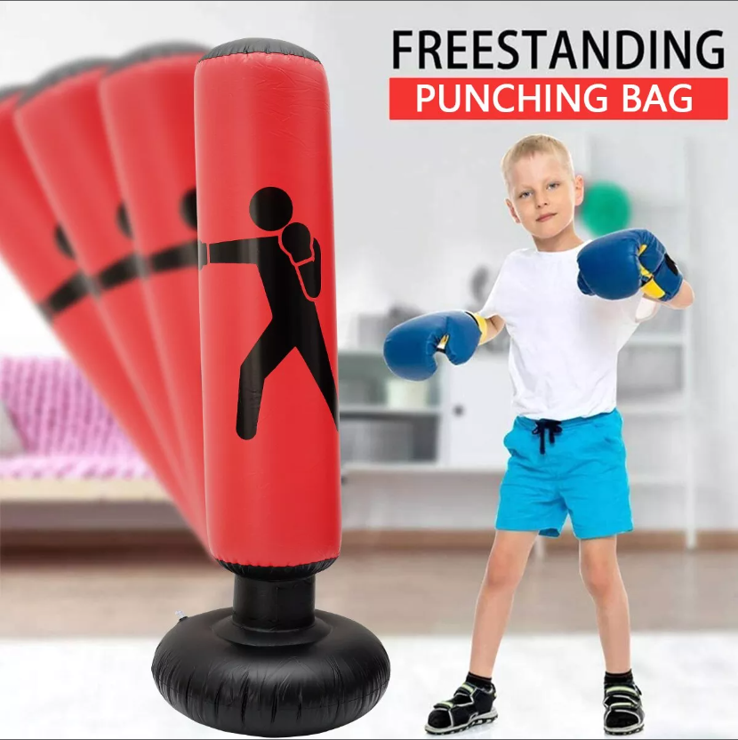 Cây đấm bốc boxing tại nhà,trụ đấm bốc chính hãng,Trụ hơi đấm bốc tập luyện phiên bản 2.0,Trụ hơi đấm bốc phản xạ tự cân bằng dành cho bé nhỏ gọn tiện lợi tập luyện tại nhà.