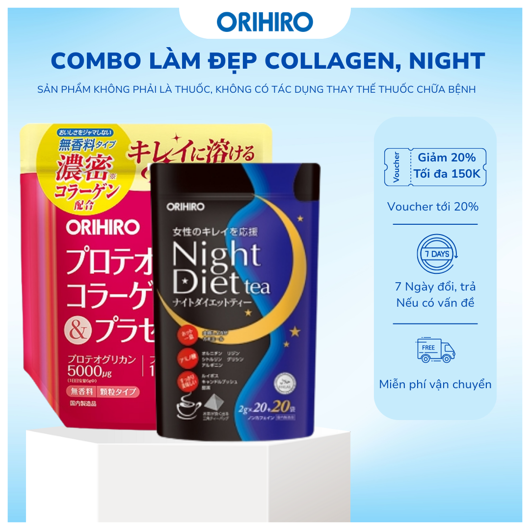Collagen Beauty Support Combo and Orihiro Night Tea