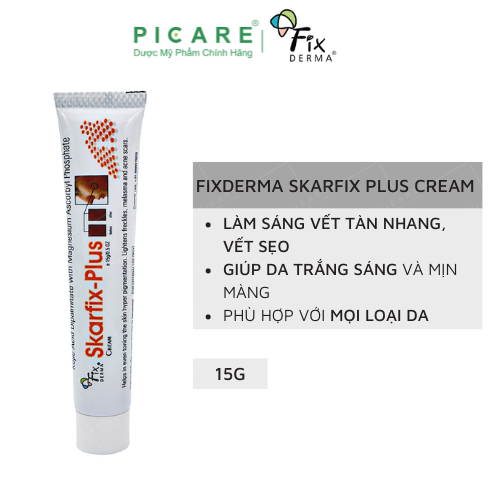 [GIẢM 20K ĐƠN 399K] [ HÀNG CHÍNH HÃNG] Fixderma Kem Dưỡng Da – Giảm Thâm Nám Skarfix Plus Cream 15g- PICARE