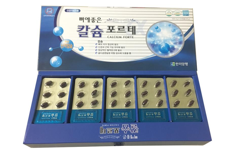 Viên Canxi Hàn Quốc giúp bổ sung canxi bị thiếu hụt, chống loãng xương ( hộp 120 viên)