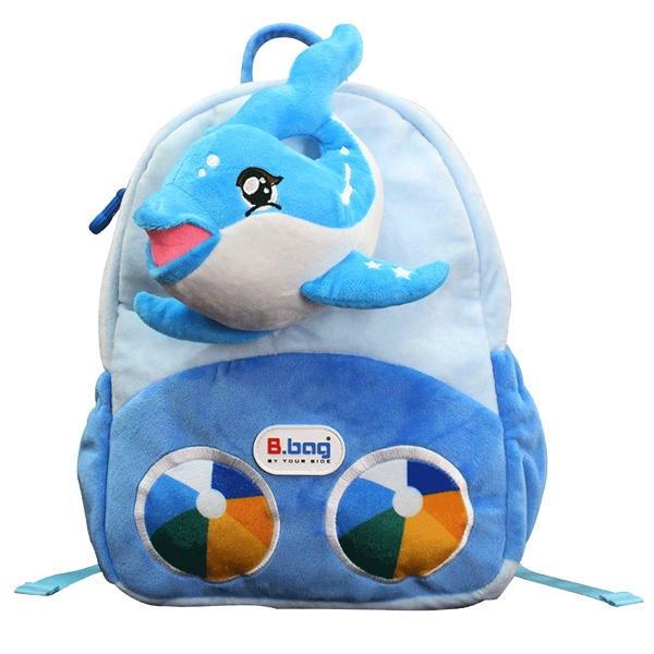 Ba lô mẫu giáo cushy-dolphin b-12-104 xanh