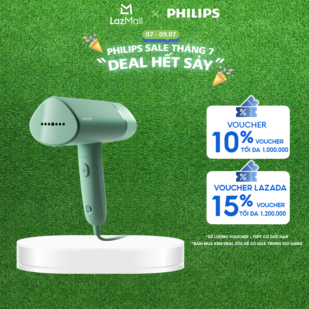 Bàn Ủi Hơi Nước Cầm Tay Philips STH3010/70 - Hàng Phân Phối Chính Hãng