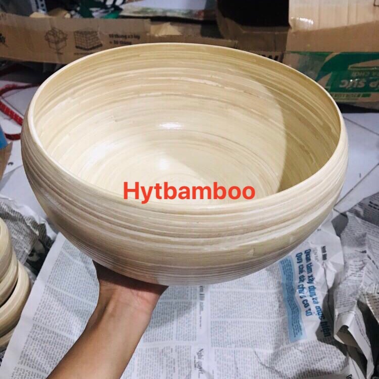 Combo chậu ngâm chân và bát ngâm tay dành cho Spa làm từ tre