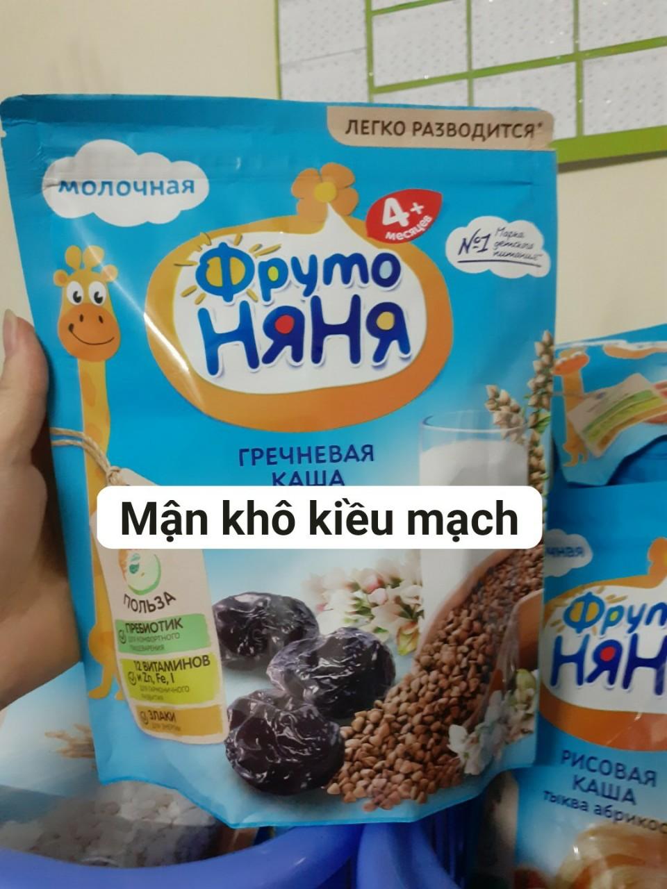 [Freeship+Voucher])Bột ăn dặm Fruto Nga gói 200g (mận khô kiều mạch4m+), cam kết hàng đúng mô tả, chất lượng đảm bảo, an toàn đến sức khỏe của trẻ
