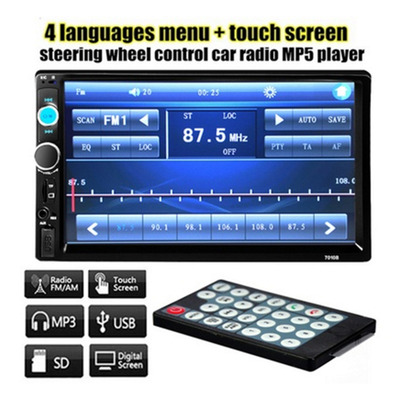 Màn hình ô tô, màn hình dvd ô tô - Màn hình ô tô lắp chung 7010 cao cấp, Đồ chơi xe hơi đẳng cấp, Màn hình cảm ứng Full HD, Kết nối Bluetooth, Nghe nhạc, USB, Radio, Cuộc gọi rảnh tay, Màn hình dvd ô tô – GIẢM GIÁ 50%